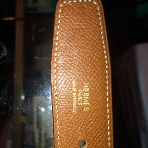 HERMÉS EPSOM 70 DOUBLE SIDED BELT (STRAP) W/o Bkl